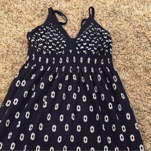 Elegant Navy Patterned Women's Skirt